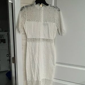 White lace dress. Worn once!